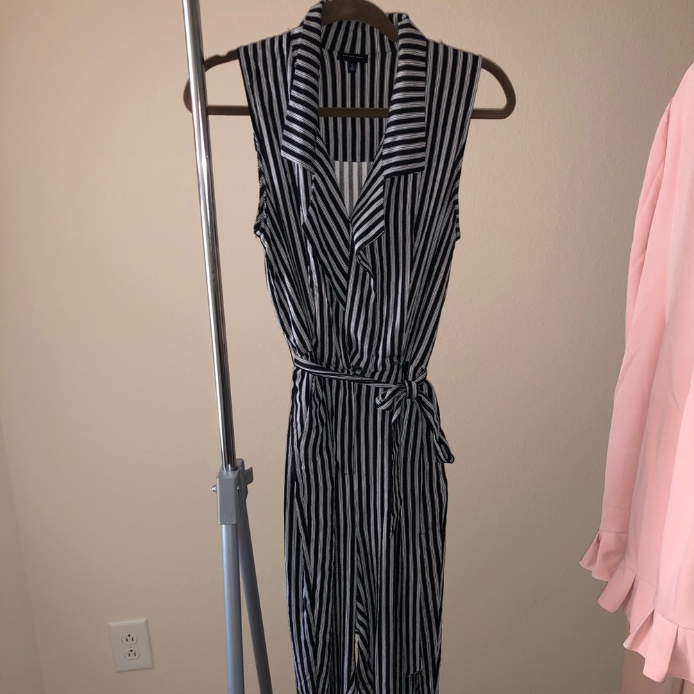 Stripped long jumpsuit